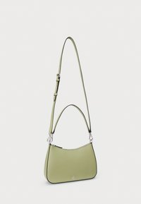 Lauren Ralph Lauren CROSSHATCH LEATHER MEDIUM DANNI BAG - Mala de mão - light olive