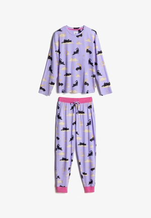 Chelsea Peers, HALLOWEEN CAT PRINT SET - Conjunto de pijama - lilac