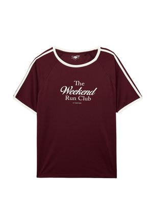 PRINTED  - Camiseta estampada - bordeaux