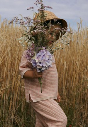 WIDE FIT - Broek - misty rose