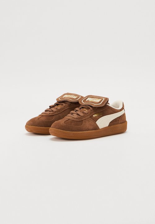 PUMA PALERMO PREMIUM JR UNISEX - Trainers - haute coffee/frosted ivory/gold coloured — foto 2