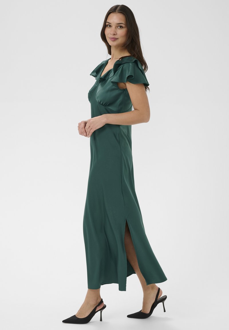 Kaffe KASADIE FRILL - Occasion wear - june bug cc/dark green - Zalando.ie