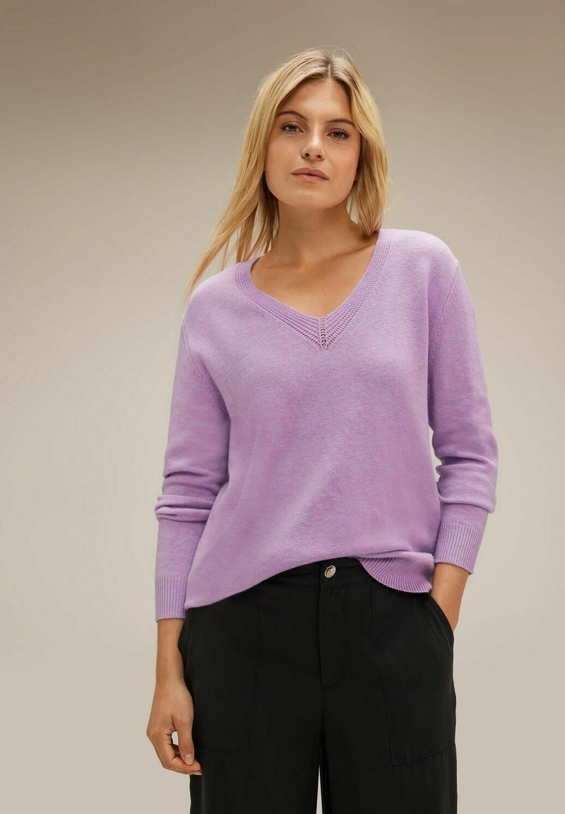 Street One Pullover - lila