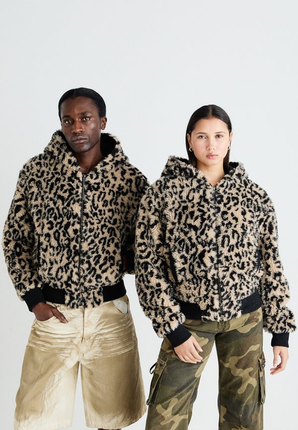 LEOPARD HOODED JACKET UNISEX - Winter jacket