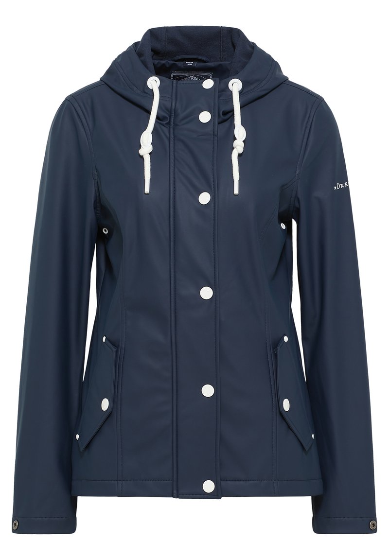 dreimaster Outdoorjas blauw dreimaster Outdoorjas blauw