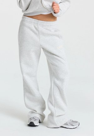 Caspara, W. ALL-STAR SL PANTS - Tracksuit bottoms - grey melange w butter yellow