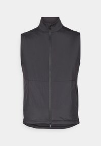 MIXED MEDIA VEST - Strukirani kaput - caviar