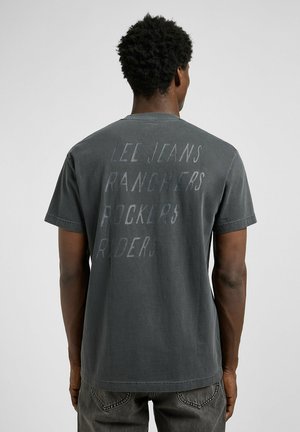 SHORT SLEEVE GRAPHIC - T-shirt con stampa - washed black
