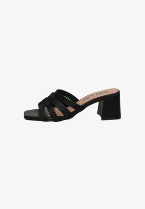 Bibi Lou, SANDALI CON TACCO ARAN - Ciabattine con tacco - black