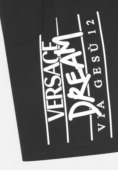 Versace LOGO UNISEX - Calções - nero/bianco