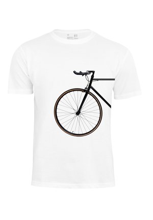 BIKE LOVER - VORDERRAD - Print T-shirt - weiß