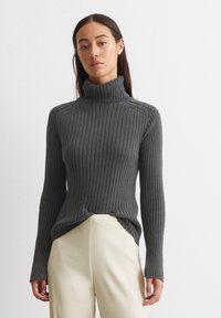 Marc O'Polo LONGSLEEVE TURTLE NECK - Maglione - deep grey melange
