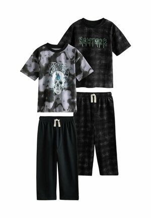 2 PACK SET - Nachtwäsche Set - black/grey skull