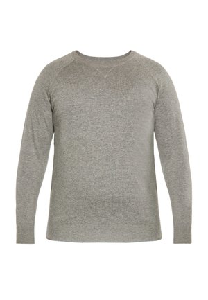 Strickpullover - grau melange