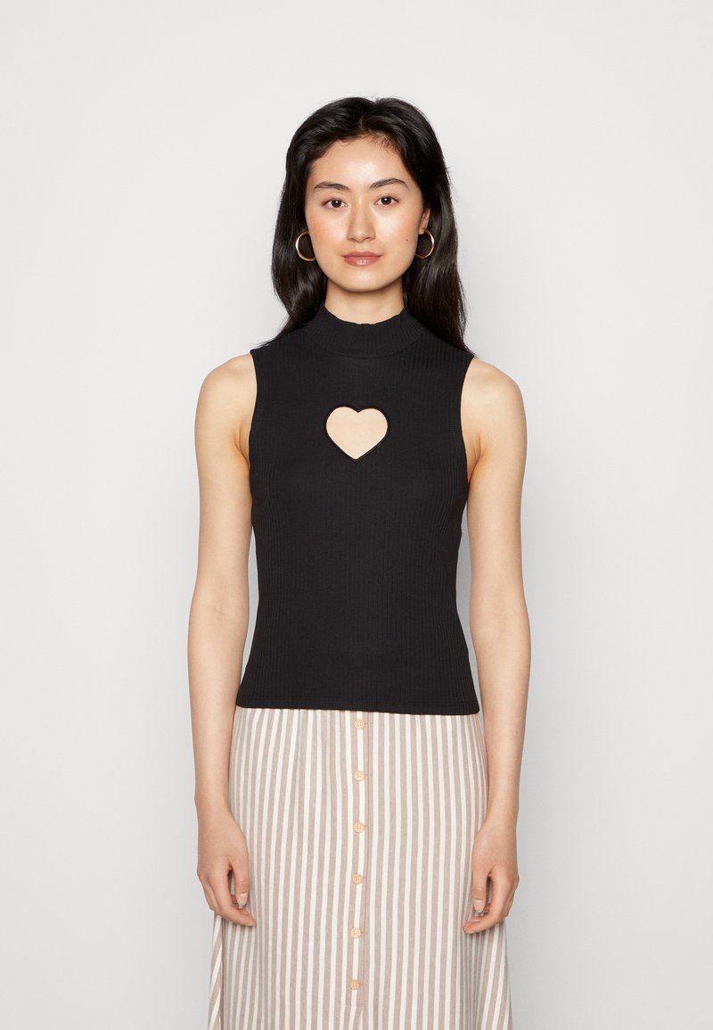 Monki Top black solid/schwarz Zalando.ch