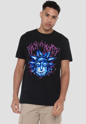 Rick And Morty, RICK AND MORTY, RICK SANCHEZ ROCK - Print T-shirt - black