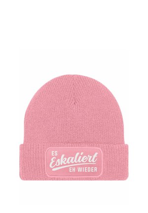 MoonWorks MIT PATCH MIT SPRUCH PARTY ESKALIERT EH WIEDER AUFDRUCK LUSTIG  - Mütze - rosa