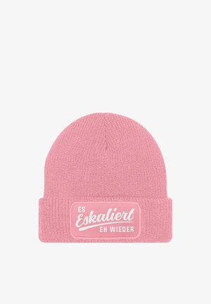 MoonWorks MIT PATCH MIT SPRUCH PARTY ESKALIERT EH WIEDER AUFDRUCK LUSTIG - Mütze - rosa