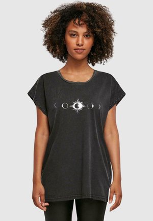 GODSMACK - LUNAR PHASES ACID WASHED  - T-shirt print - black