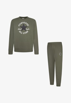SET - Tepláky - dark green