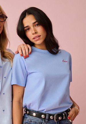 Kaffe ESME  - Paprasti marškinėliai - vista blue