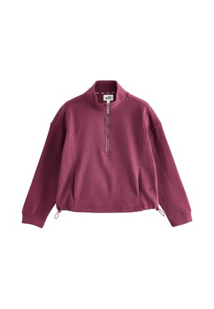 Self., HALF ZIP SWEATSHIRT - Sweatshirt - burgundy red