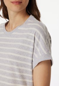 Schiesser MIT TASCHEN 1/2 ARM - Camicia da notte - silbergrau mel.