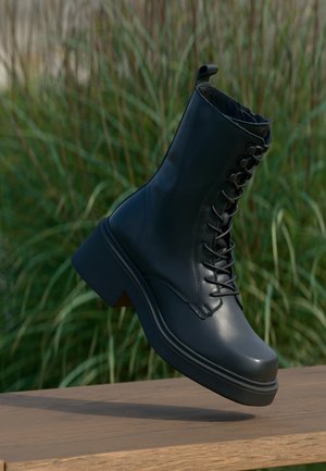 LEATHER - Μποτάκια πλατφόρμα - black