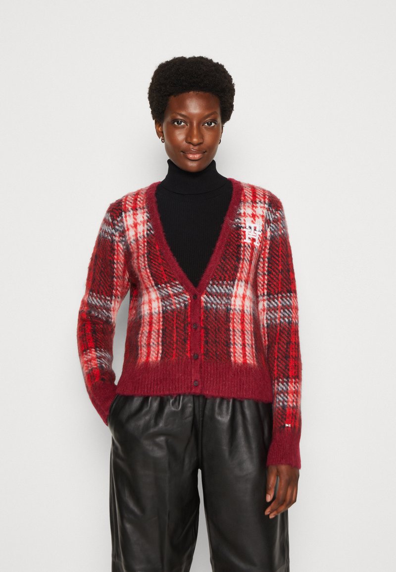 Cardigan Pull Gilet Lamarthe Rouge - Taille M - Très Bon état