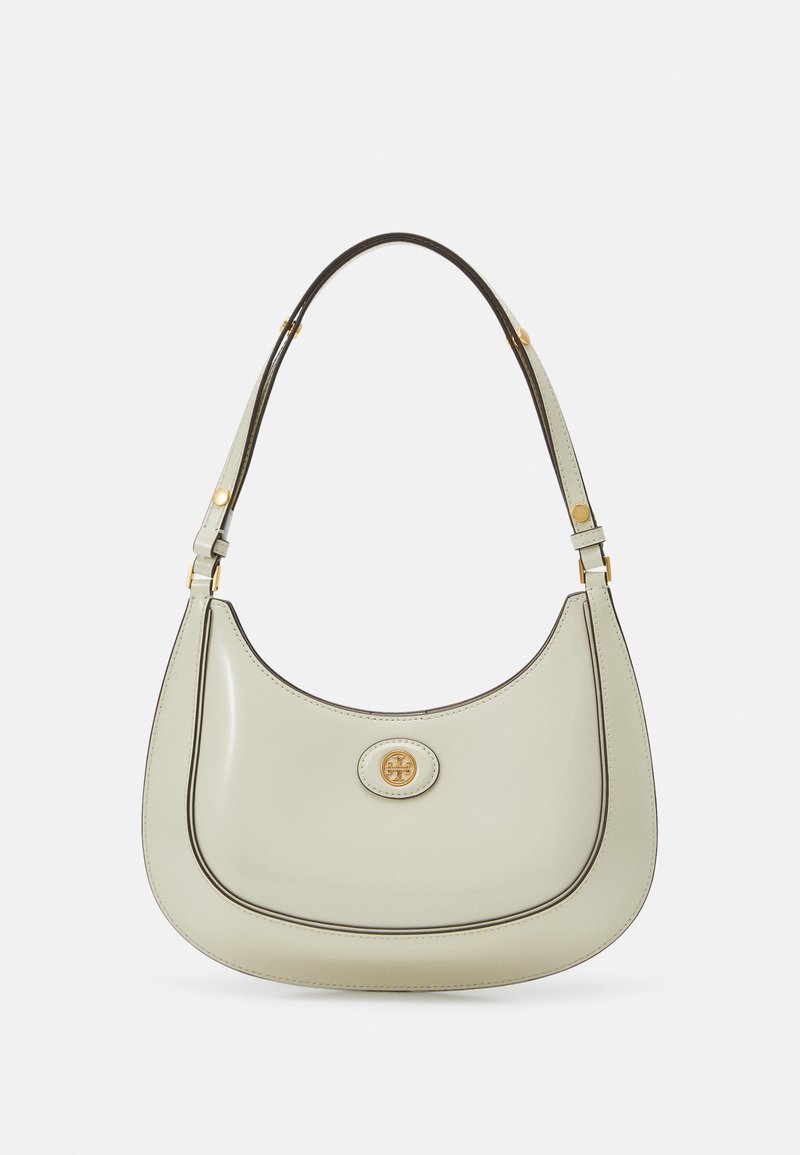 Tory Burch ROBINSON SPAZZOLATO CONVERTIBLE CRESCENT BAG - Handtasche - shea butter
