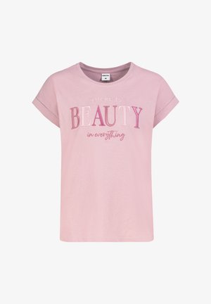 Sublevel, LÄSSIGES SHIRT KURZARM RUNDHALSAUSSCHNITT SOMMERLICH - Print T-shirt - rosa
