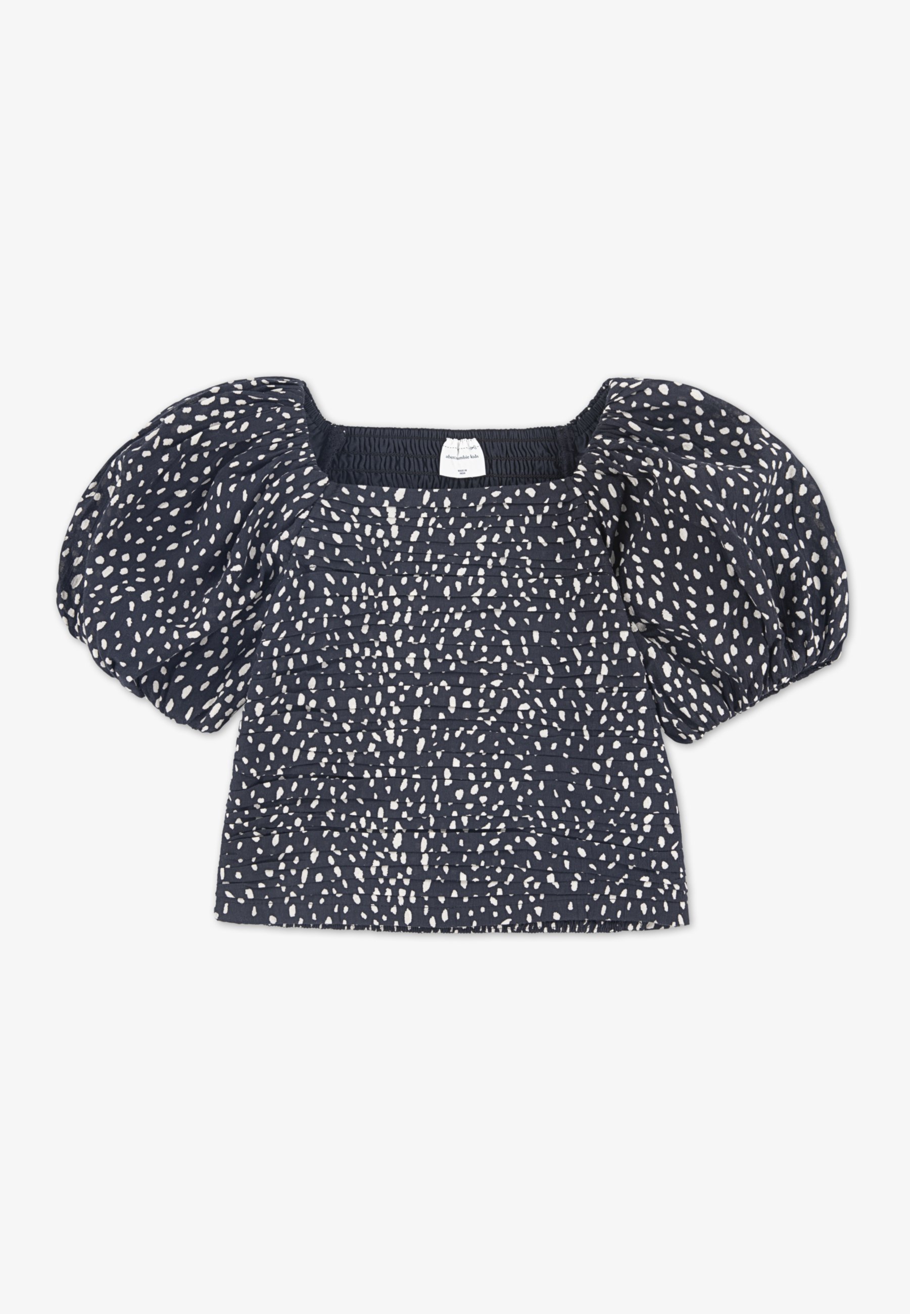 Abercrombie Fitch EMERSON PUFF SLEEVE TOP Blouse anthracite