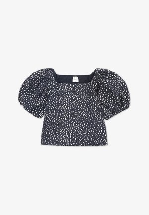 Abercrombie & Fitch EMERSON PUFF SLEEVE TOP - Blusa - anthracite