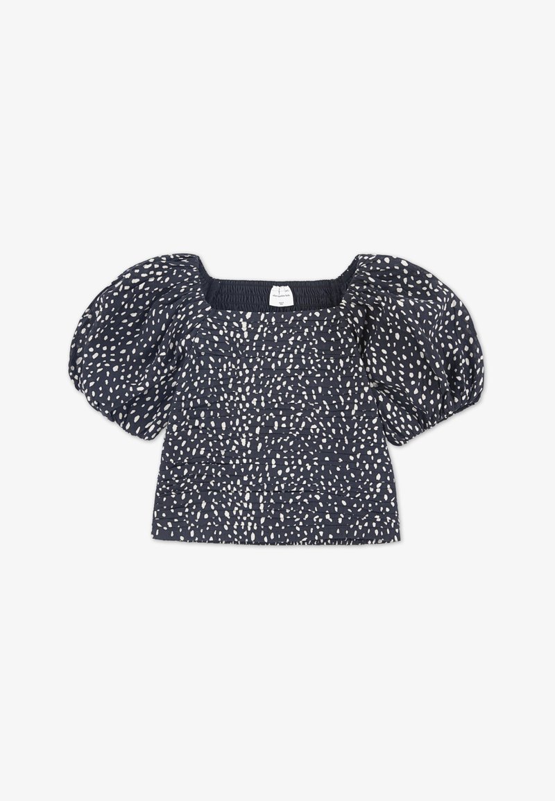Abercrombie & Fitch EMERSON PUFF SLEEVE TOP - Blouse - anthracite