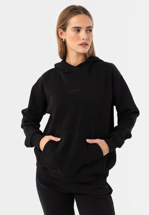 ESSENTIALS - Kapuzenpullover - black