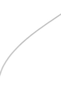 Silverkedja med ett platt, sammanlänkat zigzagmönster. Slät textur med polerad finish, utformad för hållbarhet och stil.