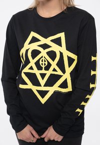 Paradiso Clothing HEARTAGRAM BAND  - Long sleeved top - black