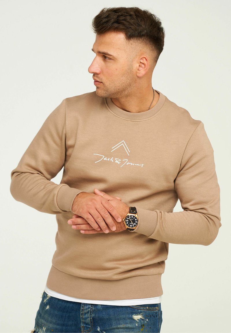 Jack & Jones - LABO CREW NECK - Sweatshirt - dune, Enlarge