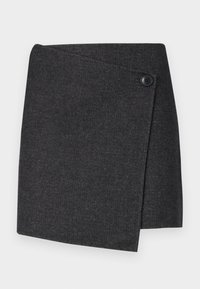 PATTI SKIRT - Mini skirt - coal melange