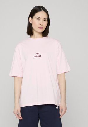 BASIC OVERSIZED TEE - T-shirt con stampa - blush pink