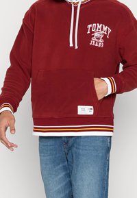 Tommy Jeans Felpa con cappuccio - bordeaux