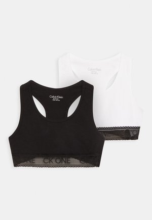 BRALETTE LACE 2PACK - Bustier - black/white