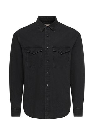 Only & Sons, ONSRAY WESTERN SHIRT - Риза - black denim