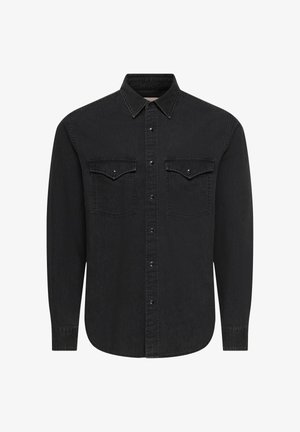 Only & Sons, ONSRAY WESTERN SHIRT - Риза - black denim