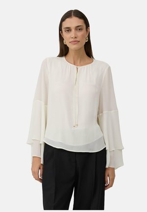 MIT FLIESSENDEN VOLANT-ÄRMELN - Blouse - ecru