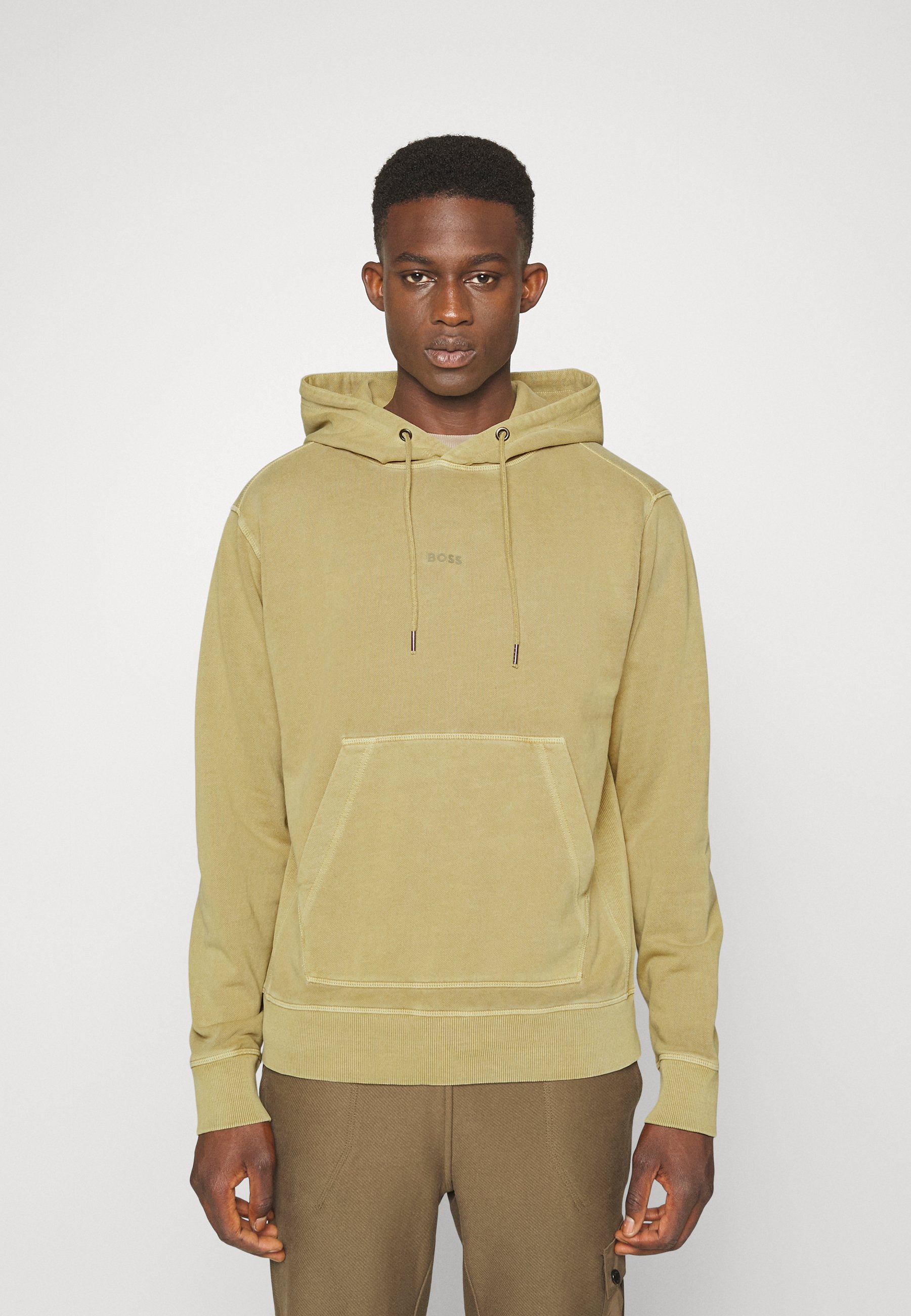 BOSS SMALL CENTRED LOGO HOODY - Kapuzenpullover - open green/grün - Zalando .de