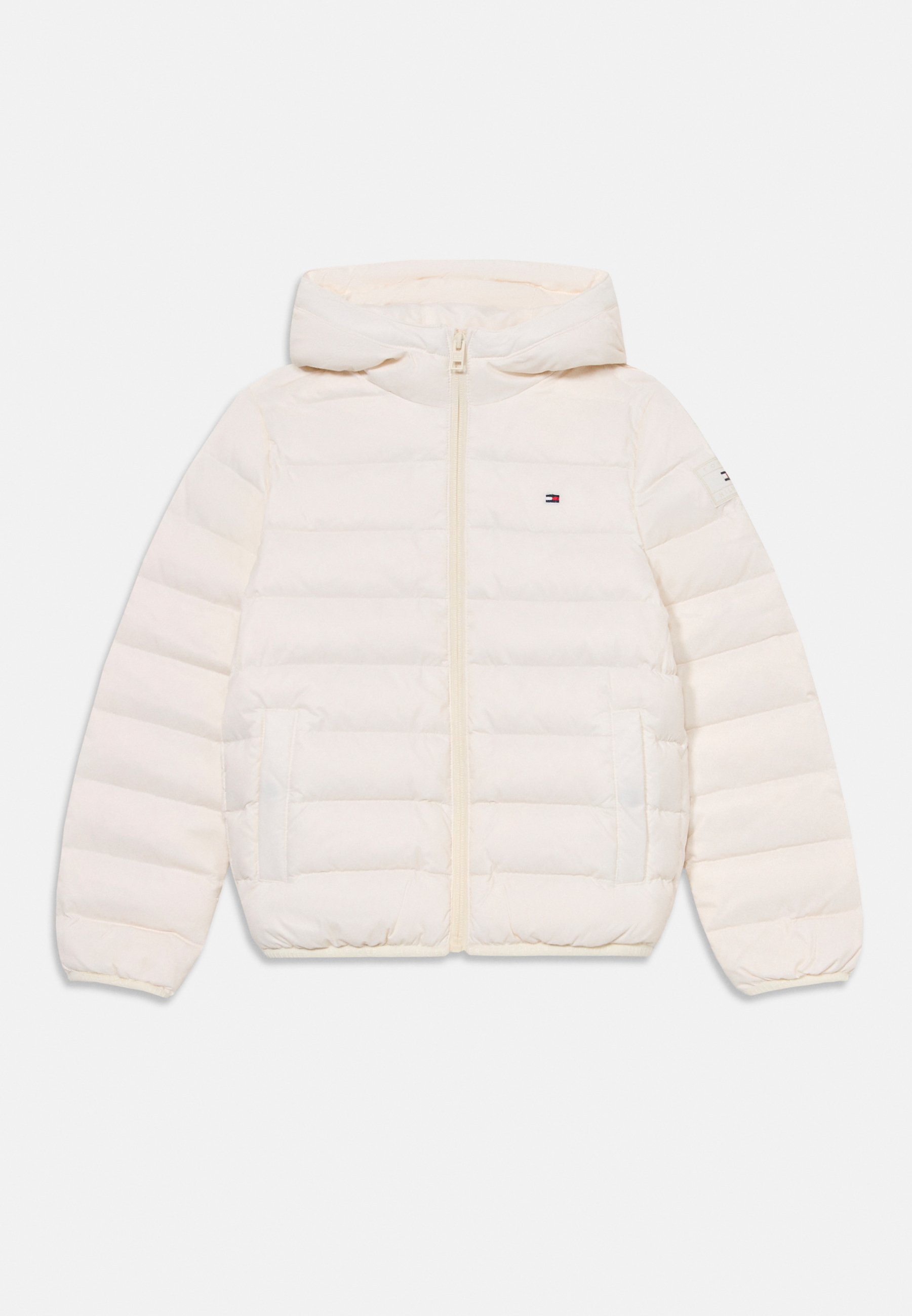 Tommy Hilfiger HOODED JACKET UNISEX Down jacket ivory silk/off