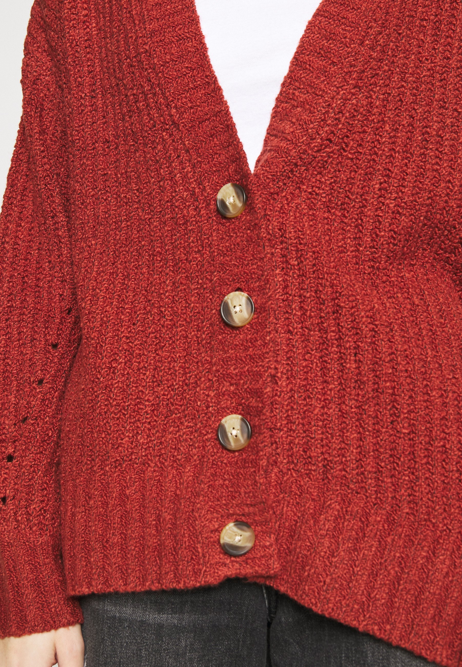 American Eagle FEMME SHAKER BOYFRIEND Cardigan rust American Eagle FEMME SHAKER BOYFRIEND - Cardigan - rust