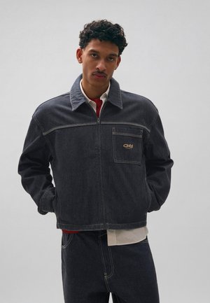 Bershka POCKET OVERSHIRT - Jakna iz džinsa - royal blue