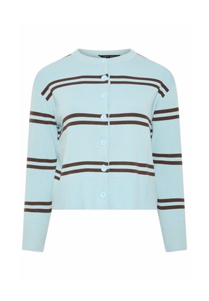 Yours Clothing, PLUS SIZE CARDIGANS - Vest - baby blue